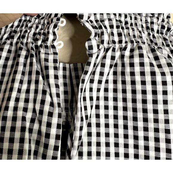 Tyler Böe Dress Women Medium Checkered Ruffle NEW Cottagecore Prairie Hippie - Picture 9 of 14